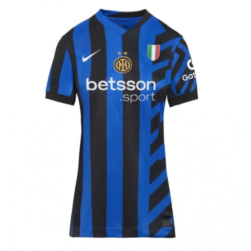 Fotbalové Dres Inter Milan Dámské Domácí 2024-25 Krátký Rukáv